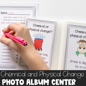 Preview of Physical or Chemical Change Photo Album Center Digital and Print