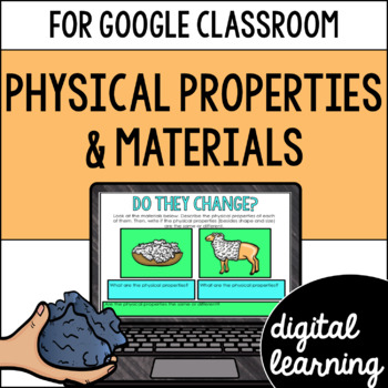 Preview of Physical properties & materials Activities for Google Classroom