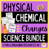 Physical vs Chemical Changes Science Unit Bundle - Experim
