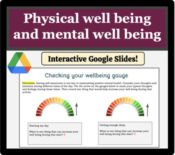 Preview of Physical well being and mental well being