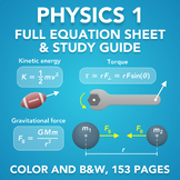 AP® Physics 1 - Full Course Study Guide & Equation Sheet
