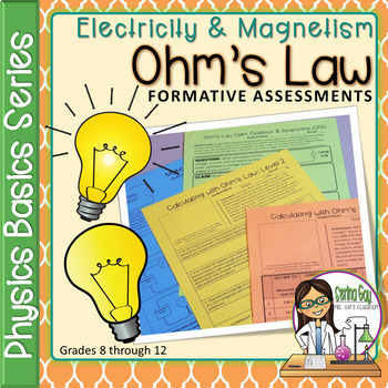 Preview of Physics Basics Series Ohm's Law Formative Assessments