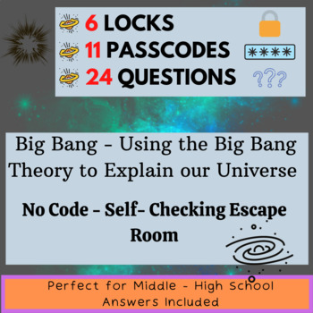 Preview of Physics - Big Bang - Big Bang theory and the Universe - Escape Room