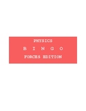 Physics Forces Bingo Game Review Activity