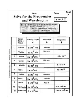 Preview of Calculate the Wavelengths and Frequencies of Electromagnetic Waves