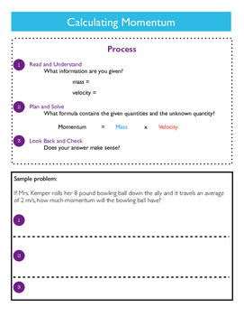 Preview of Physics | Calculating Momentum