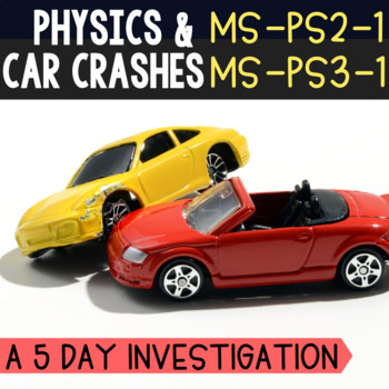 Preview of Physics & Car Collisions:  5 Day Investigation (MS-PS2-1 & MS-PS3-1)