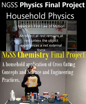 Preview of Physics & Chemistry Distance Learning Bundle -Household Projects