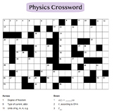 Physics Crossword Puzzle for Advanced Physics Students (An