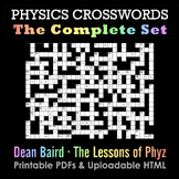 Physics Crossword Puzzles BUNDLE