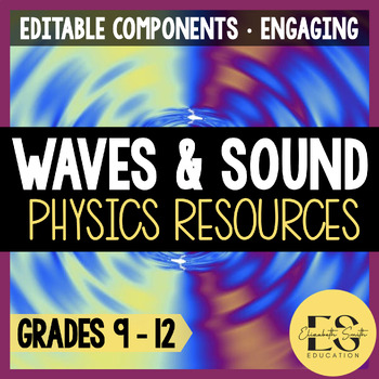 Preview of Waves & Sound Worksheets, PowerPoints, Notes, Labs, and Activities for Physics