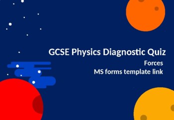 Preview of Physics Diagnostic Quiz - Forces