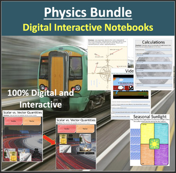 Preview of Physics Digital Interactive Notebook Collection - A Growing Bundle