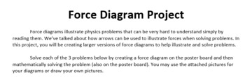 Preview of Physics - Dynamics - Force Diagram Project