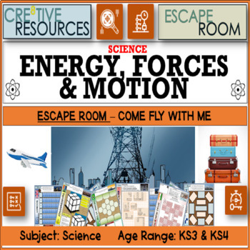 Preview of Physics - Energy Forces and Motion Escape Room