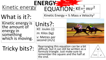 Preview of Physics Equation Revision Cards