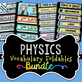 Preview of Physics Foldables - BUNDLE - Great for Physics Interactive Notebooks (Save 30%)