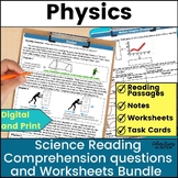 Physics Science Reading w/ force Gravity potential and kin