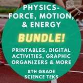 Physics Force Motion and Energy Activity *GROWING* Bundle 