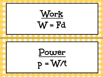 work physics formula