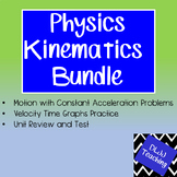 Physics Kinematics Bundle Motion Problems, Velocity/Time G