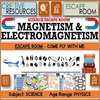 Preview of Physics - Magnetism + Electromagnetism Escape Room