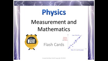 Preview of Physics Measurement and Mathematics Flash Cards