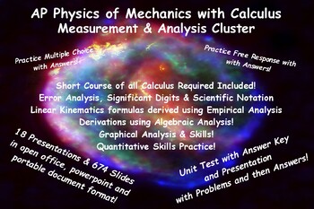 Preview of Physics-Mechanics with Calculus: Measurement and Kinematics Unit