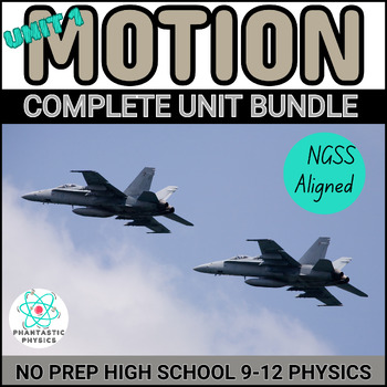 Preview of Physics Motion Unit Curriculum Bundle