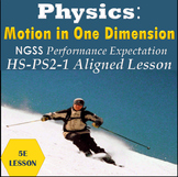 Physics:  Motion in one Dimension A 5E NGSS HS-PS2-1 Aligned Lesson