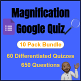 Physics-Optics| Magnification Quiz Bundle | Google Form | 