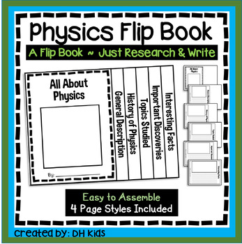 Preview of Physics Report, Science Flip Book Research Project, Sciences