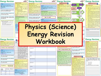 Preview of Physics (Science) Energy Revision Workbook