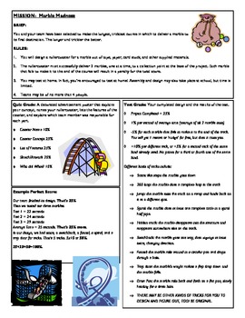 Preview of STEM Lab Science Experiment - paper rollercoasters lab