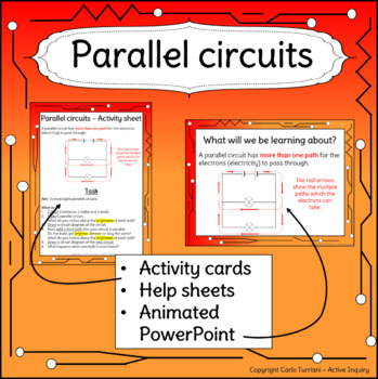 Preview of Electricity/circuits - Parallel circuits (Physics/science)