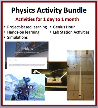 Preview of Physics - Single and Multi-day Activity, Project, Task Card and Lab Bundle
