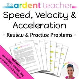 Speed & Acceleration (Physics worksheet)