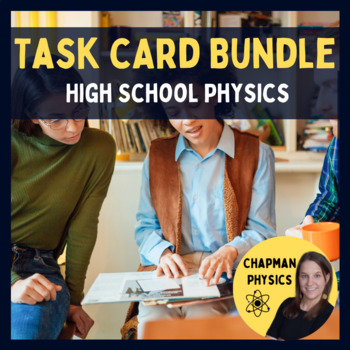 Preview of Physics Task Card Bundle│No Prep Physics Activities│Fun Physics Resources