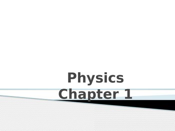 Preview of Physics Unit 1