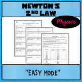 Physics Unit 2:  Newton's Second Law "Easy Mode"