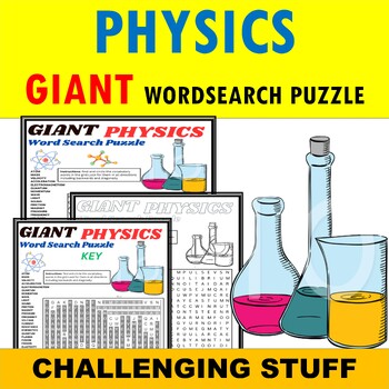 Preview of Physics Vocabulary Terms | Word Search Puzzles Activities | Secondary school