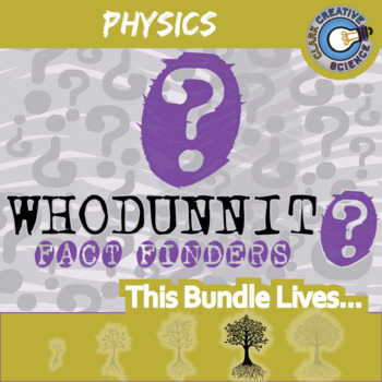 Preview of Physics Whodunnit Activity Bundle - Printable & Digital Game Options