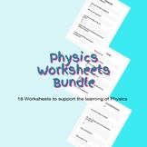 Physics Worksheets Bundle