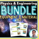 Physics and Engineering | Equipment & Material Master List