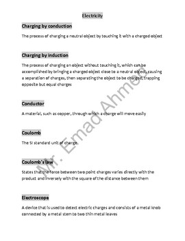 Preview of Physics definitions