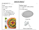 Phytochemical Fruit Pizza Recipe with Equipment Visuals