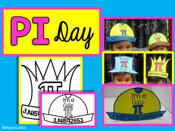 Preview of PI DAY! CRAFT Coloring crowns (Easy and simple Pi Day Activities!)