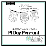 Pi Day Activities - Color By Number Pennants for Upper Ele