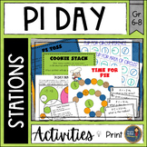 Pi Day Activities - Math Stations for Middle School