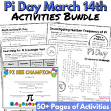 Pi Day Math Activities Bundle for March 14th